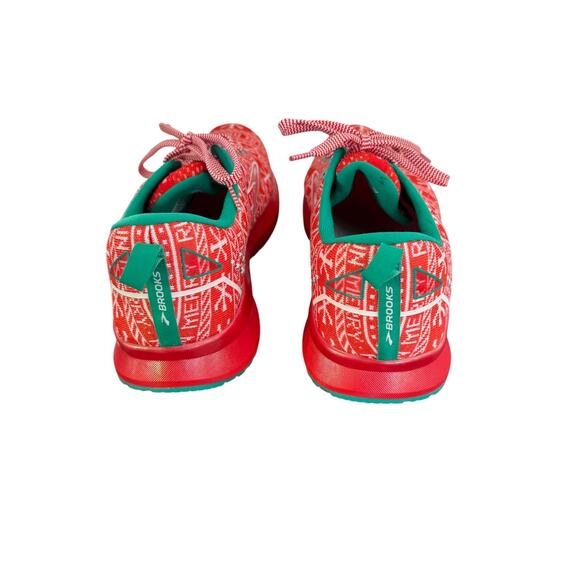 New Men\'s Brooks Levitate 5 Running Shoes Red Green Run Merry Christmas sz 14 main image 3